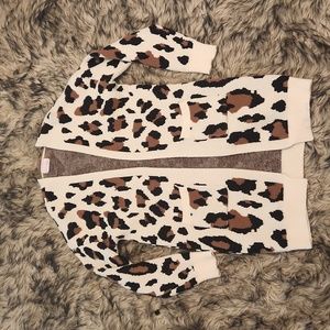 Pink Lily Leopard Cardigan